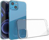 Shop4 - Geschikt voor iPhone 14 Plus Hoesje - Zachte Back Case Transparant