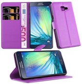Cadorabo Hoesje geschikt voor Samsung Galaxy A5 2016 in MANGAAN PAARS - Beschermhoes met magnetische sluiting, standfunctie en kaartvakje Book Case Cover Etui