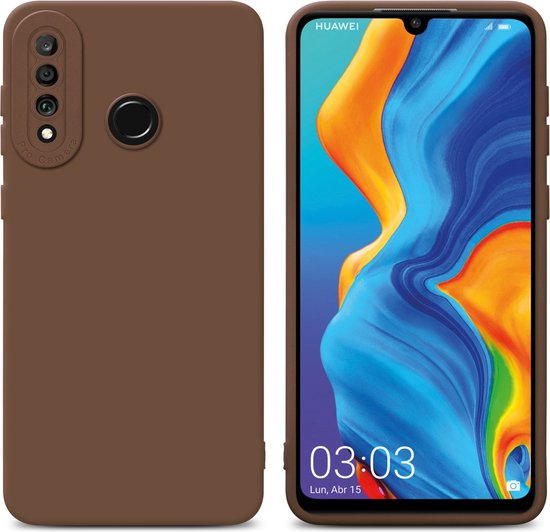 CADORABO Custodia bicolore in silicone TPU cover e retro in vetro temperato CUSTODIA per MATE 20 LITE, Giallo, Rosa