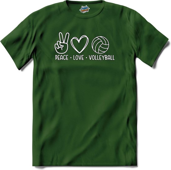 Peace Love Volleyball | Volleybal Kleding - Sport - Cadeau - Kado Tip -  T-Shirt -... | bol.com