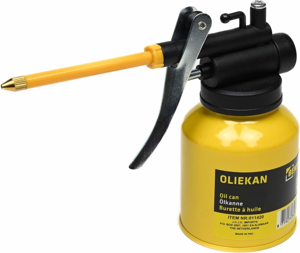 Benson Oliekan met flexibele tuit - 300 ml - blauw - met één hand te bedienen