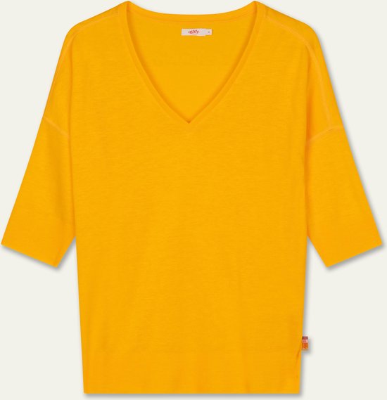 Oilily Taia - T-shirt - Dames - Loose Fit - Oranje - XXL