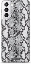 Fooncase Hoesje Geschikt voor Samsung Galaxy S22 Plus - Shockproof Case - Back Cover / Soft Case - Snake it / Slangen print