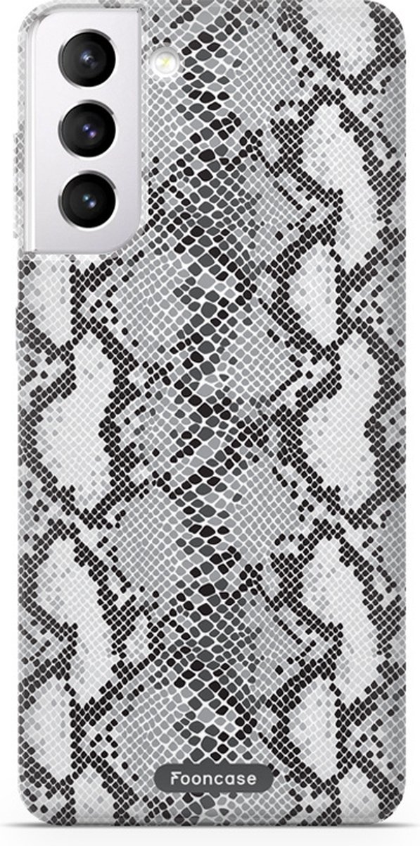 Fooncase Hoesje Geschikt voor Samsung Galaxy S22 - Shockproof Case - Back Cover / Soft Case - Snake it / Slangen print
