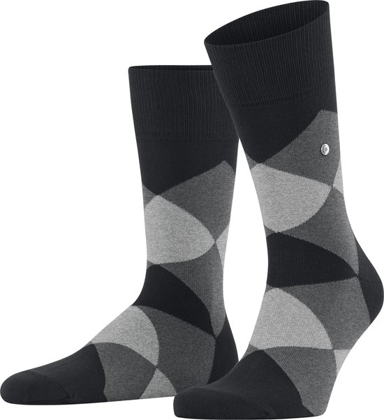 Burlington Clyde one-size organisch katoen sokken heren zwart - Maat 46-50