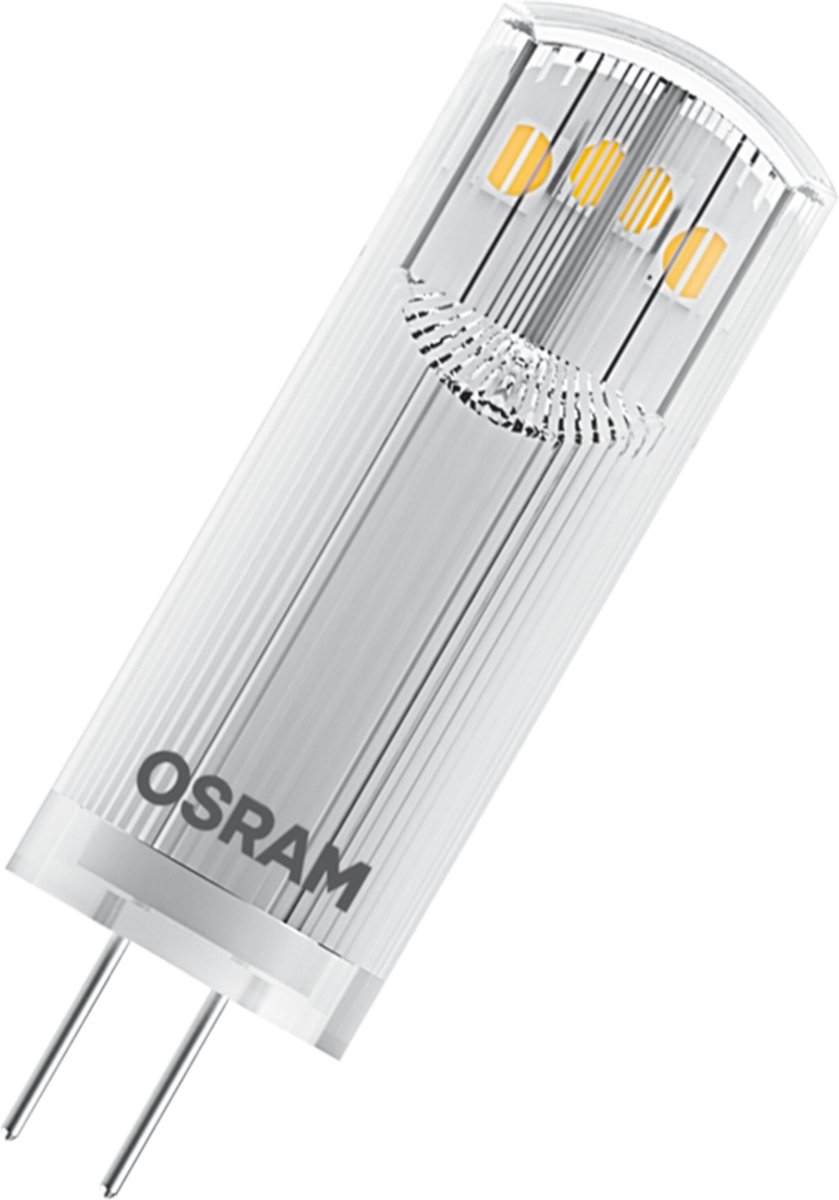 Osram Ster PIN LED lamp G4-basis helder glas Warm wit (27--K) 2-- Lumen substituut voor 2-W-verlichtingsmiddel niet-dimbaar 5-Pak