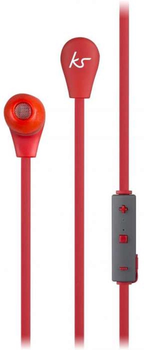 KitSound Bounce Headset Draadloos In-ear Bluetooth Rood