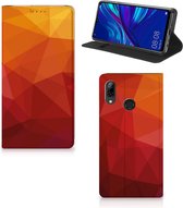Stand Case geschikt voor Huawei P Smart (2019) Polygon Red