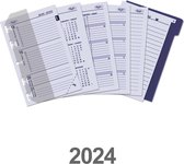 Kalpa 6347-24 Mini Agenda Binder Inleg 1 Week per 2 Paginas Jaardoos NL EN 2024
