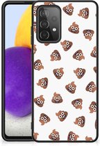 Coque arrière adaptée au Samsung Galaxy A72 (5G/4G) Poo Emojis