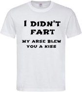 Grappig T-shirt - I didn't fart - kiss - farter - vader - vaderdag - papa - scheet - scheten - stinkerd - maat 4XL