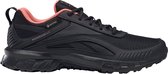 Chaussures de course sur sentier REEBOK Ridgerider 6 Goretex pour femmes - Core Black / Twisted Coral / Tech Metallic - Taille 35,5
