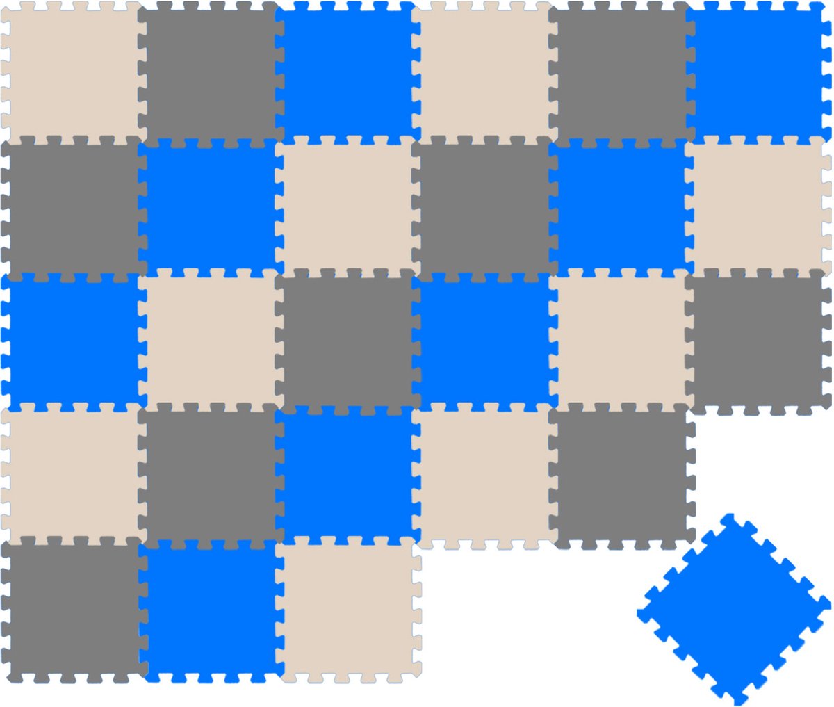 Van dag Één: 27-delige Baby Puzzel Speelmat - 30x30 EVA Schuim Kruipmat Vloermat Speeltapijt Kind