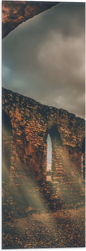 WallClassics - Vlag - Monument waar de Zon naar binnen Schijnt - 20x60 cm Foto op Polyester Vlag