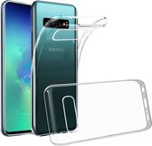 Geschikt voor Samsung Galaxy S10 Plus Flexibele Siliconen Case Versterkte Hoeken Transparant