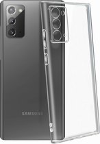 Geschikt voor Samsung Galaxy Note 20 Case Resistant Soft Flexible Gel Silicone transparant
