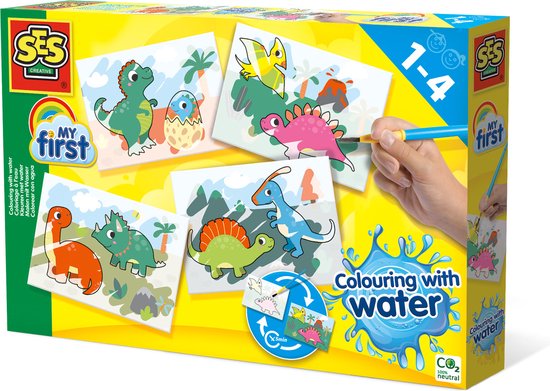 SES - My First - Verven - Kleuren met water - Dino's