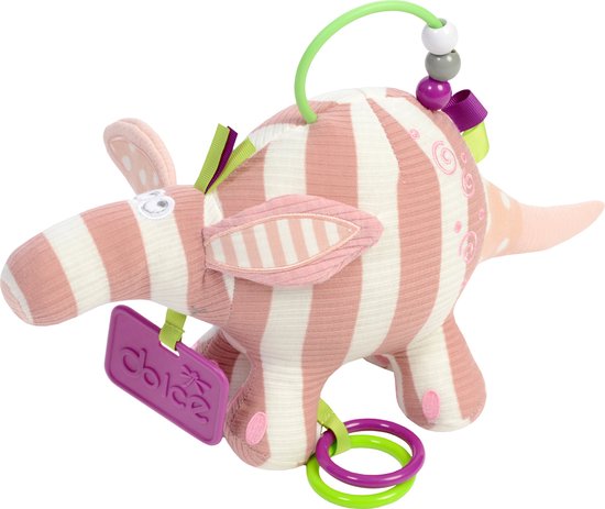 Dolce Toys speelgoed Primo activiteitenknuffel mierenbeer Alice - 18 cm
