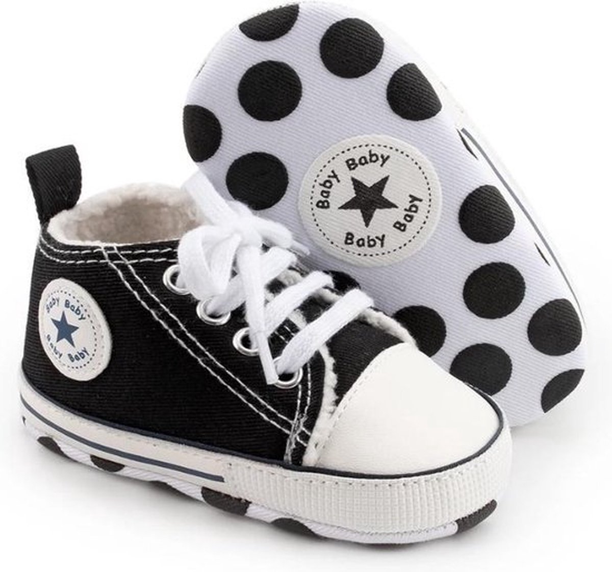 Baby Schoenen - Pasgeboren Babyschoenen - Meisjes/Jongens - Eerste Baby Schoentjes - 0-6 maanden - Maat 17 - Baby slofjes 11cm