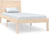 vidaXL - Bedframe - zonder - matras - massief - grenenhout - 100x200 - cm