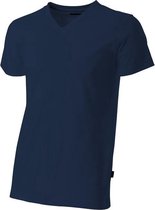 Tricorp T-shirt V-hals fitted - Casual - 101005 - Navy - maat 3XL