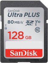 SanDisk SDXC Elite Ultra Plus 128,0 GB 80 Mo/s CL10 avec Rescue Pro
