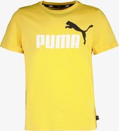 Puma ESS+ Col 2 Logo kinder T-shirt geel - Maat 164