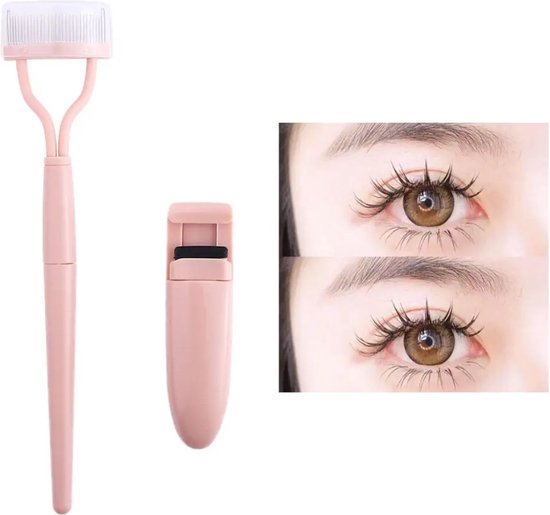 Wimper kam - Winmperkruller - Eyelash comb - Wimper borstel - roze