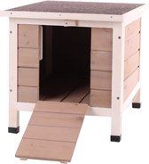 Flamingo Schuilhok Cosy urban - Bruin - Nachthok voor Knaagdieren of Kippen - 42 x 50 x 43 cm