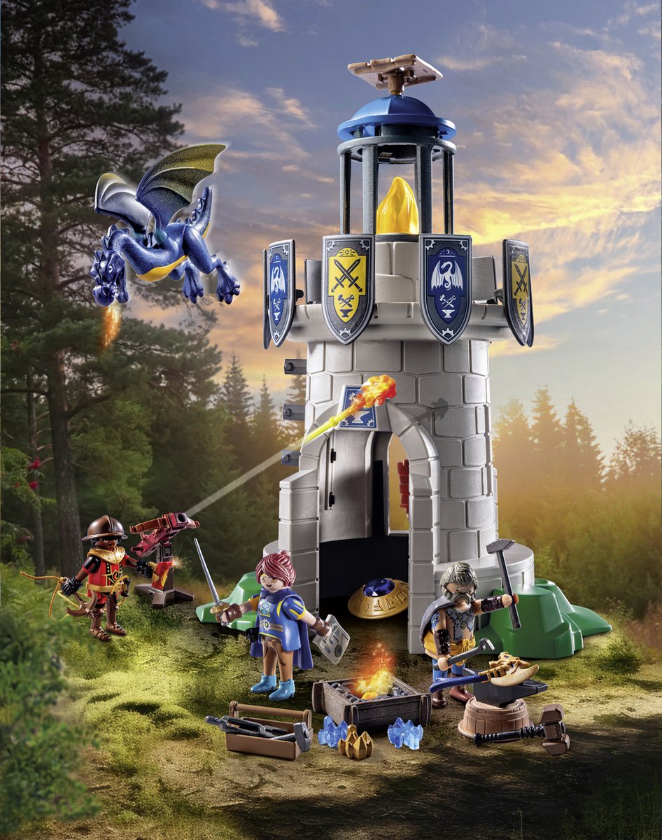 PLAYMOBIL Novelmore Riddertoren met smid en draak - 71483 — afbeelding 6