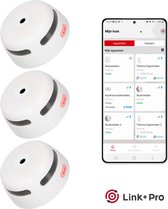 X-Sense XS01-M Slimme rookmelder met WiFi - 3 Rookmelders - Link+ Pro - Draadloos RF koppelbaar – Smart Home - Brandalarm