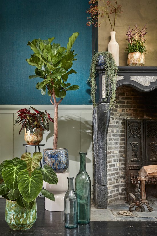 Mica Decorations bouteille verre rioja dimensions en cm: 100 x 21 vert gris