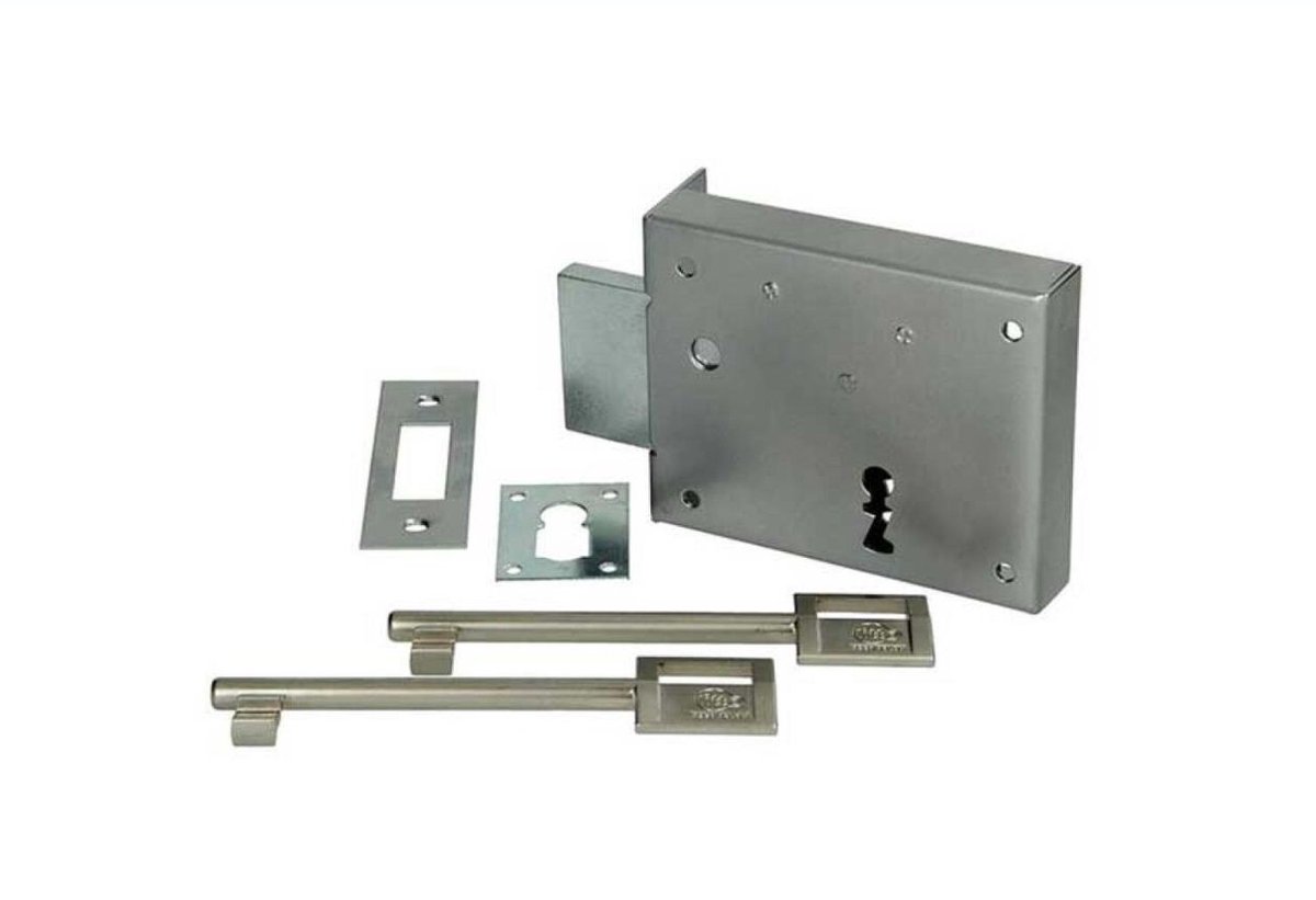 Yale Opberg kelderslot 100 mm L met bevestigingstoebehoren Tuinhuis slot Luiken slot