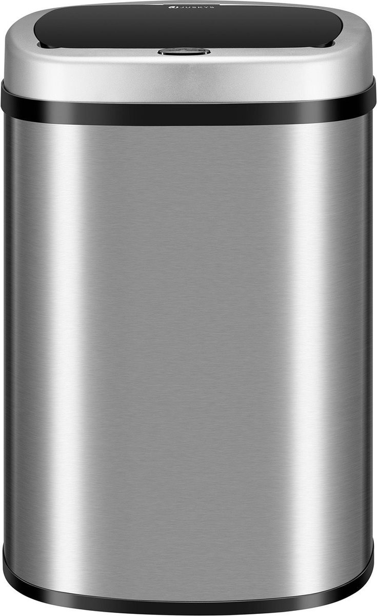Curver Flip Bin Afvalemmer, 50 liter, zwart/grijs, plastic, 35 x 25 x 10 cm