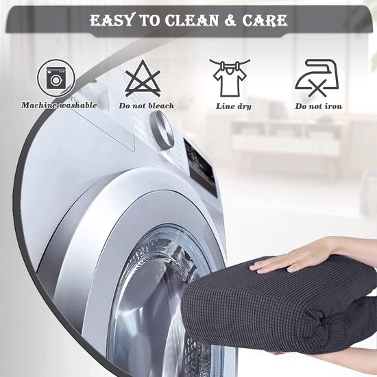 Housses de tête de lit, housse de tête de lit extensible, 180-190 cm, housse de tête de lit épaisse et anti-poussière, gris foncé