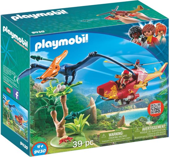 PLAYMOBIL Dinos Helikopter met Pteranodon - 9430