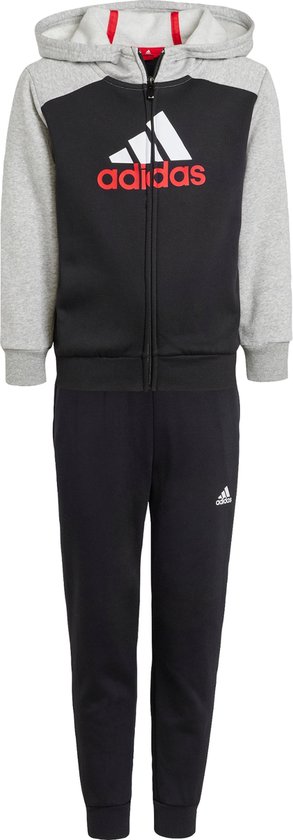 Adidas Sportswear Essentials Big Logo Fleece Trainingspak Kids - Kinderen - Grijs