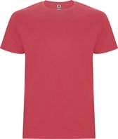 2 Pack T-shirt's unisex met korte mouwen 'Stafford' Gewassen Rood - 3XL