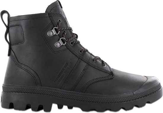 PALLADIUM PallaBrousse Tact Leather - Heren Laarzen Leer Boots Zwart 08837-008-M - Maat EU 45 UK 10.5