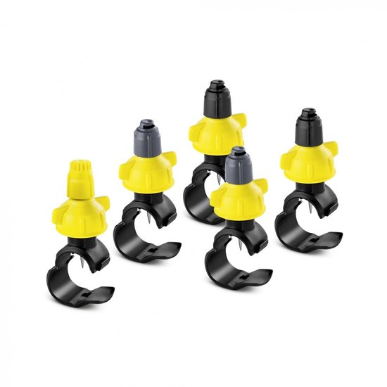 Kärcher KRS Top Watering Kit (for Kärcher Rain System, up to 15 plants, 10 m 1/2 inch hose, 10 m thin hose, 10 cuffs, 15 drippers and ground spikes, sealing and tees
