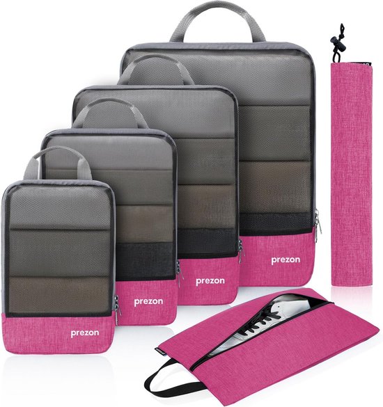 BOTC Packing Cubes Set 9-delig - Kleding Organizer Set Voor Koffer En Backpack Bagage Organizers Blauw
