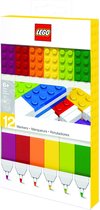 LEGO Markers - 12 stuks