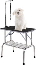 MaxxPet Trimtafel Voor Honden - Trimtafel met Aanlijnoptie - Opvouwbaar - 90 x 60 x 170 cm - Zwart