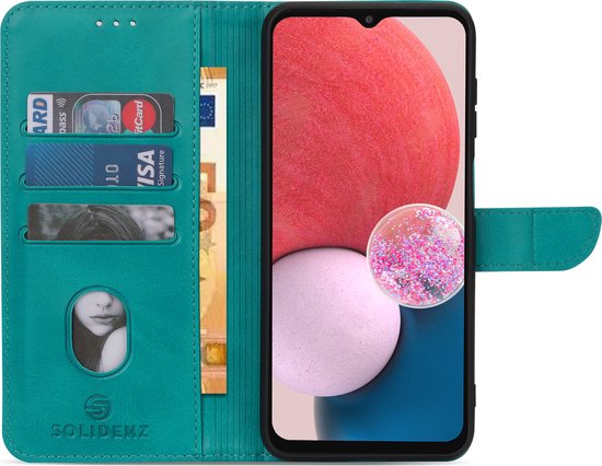 Geschikt Voor Oppo A78 5G Hoesje - Solidenz Bookcase A78 5G - Telefoonhoesje A78 5G - Case Met Pasjeshouder - Cover Hoes - Sierkers