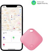 TKMARS Bluetooth Tracker - Bluetooth-Sleutelzoeker - Huisdier GPS - Baggage Traceren - Geschikt voor iOS "Zoek Mijn" - Roze