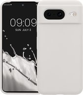 kwmobile telefoonhoesje geschikt voor Google Pixel 8 - Hoesje met siliconen coating - Smartphone case in mat wit