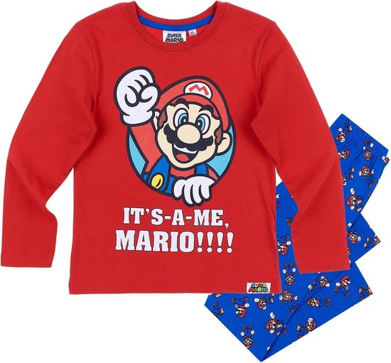 Doe mee Vertrek naar laden Super Mario Bros Pyjama - rood - Maat 134 | bol.com