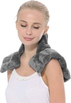 Heated neck and shoulder wrap, shoulder neck pain relief, arthritis relief, heated neck pillow, heating pad, body wrap, microwaveable, warm compress.