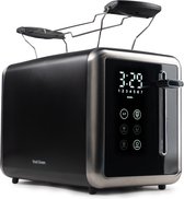Vivid Green Luxe Broodrooster met Display - 7 Warmteniveaus - 900W - Reheat en Ontdooi-functie - Zwart