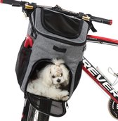 Bol.com Xerolax Fietsmand Hond - Hondenmand Fiets - Voorop - Fietstas Hond - Hondenfietsmand - Grijs aanbieding